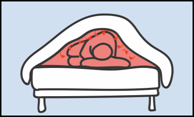 Too hot illustration