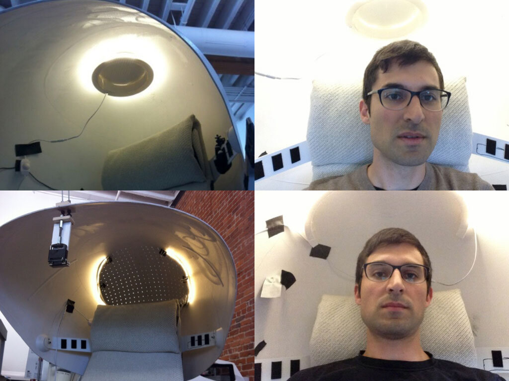 Lighting experiments inside the canopy