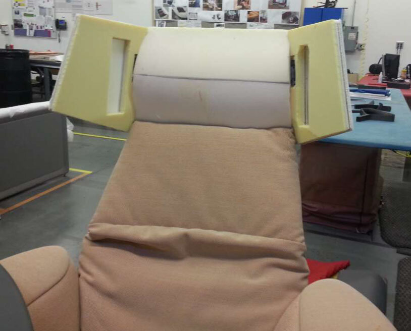 Upholstery development detail